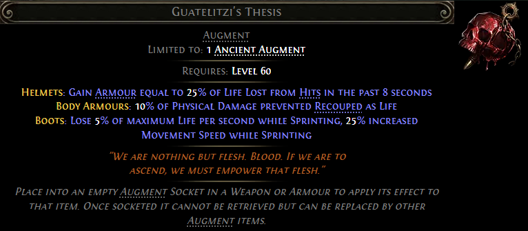 MMOJUGG Path of Exile 2 Guatelitzi's Thesis Details View of Item Function and Use